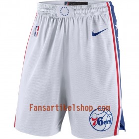 NBA Philadelphia 76ers Herren Shorts Weiß 2018-19 Nike Swingman